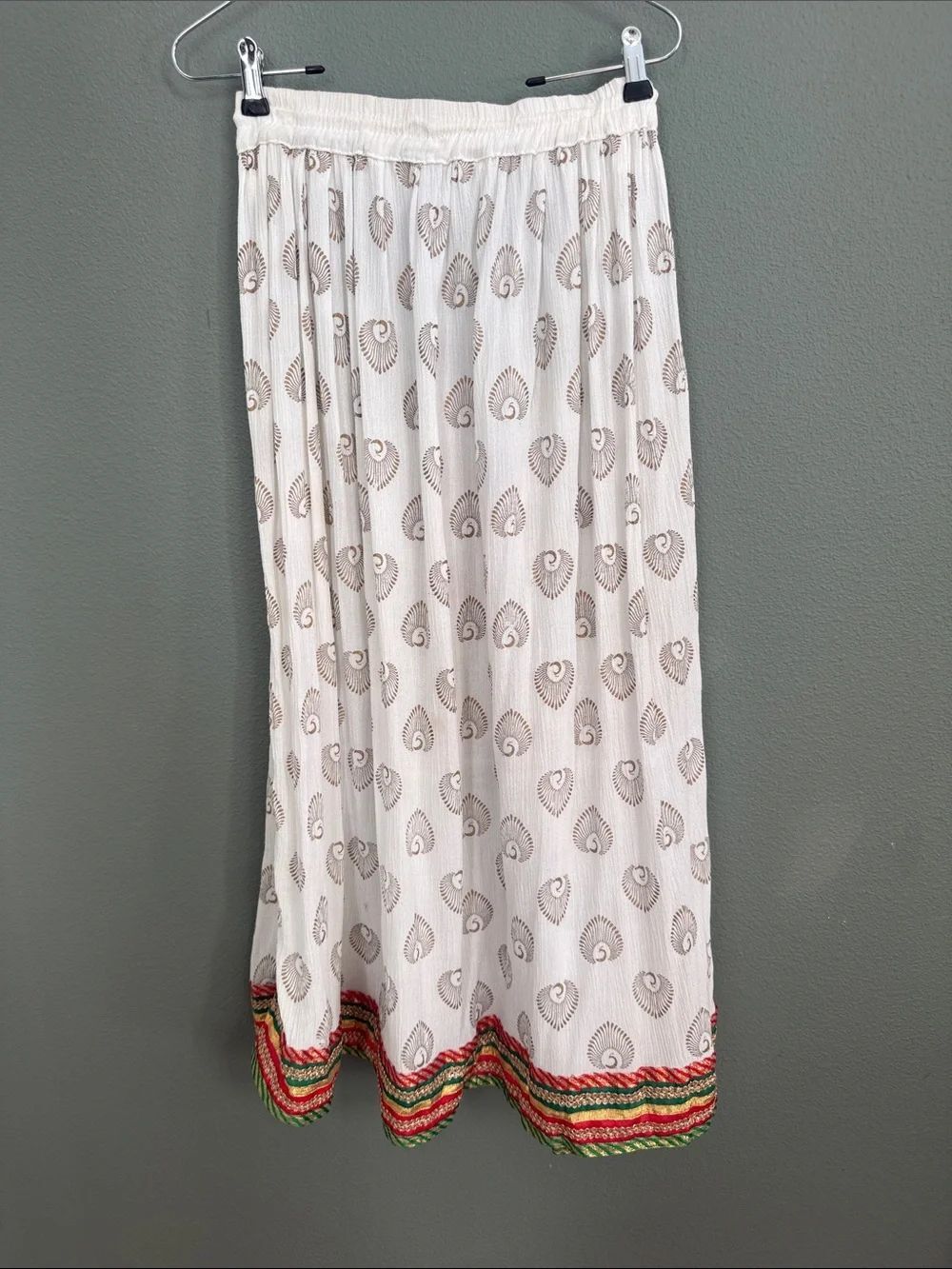 Ethnic Indian Vintage Maxi Skirt Sz M - Picture 6 of 10
